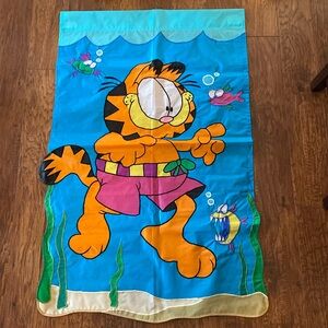 GARFIELD nostalgic flag, well constructed/ stitched. Indoor/ outdoor. 2sided